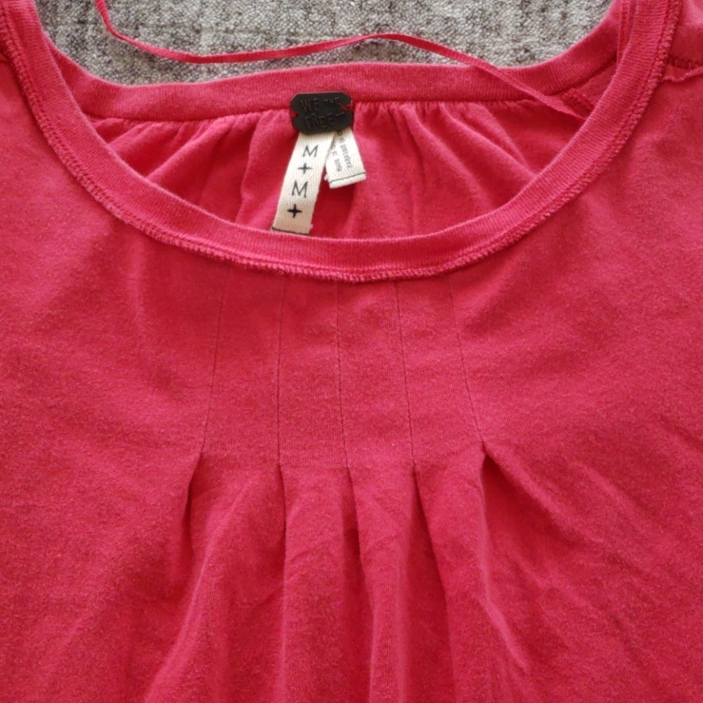 Free People High Low Oversized Tee NWT - Picture 2 of 3